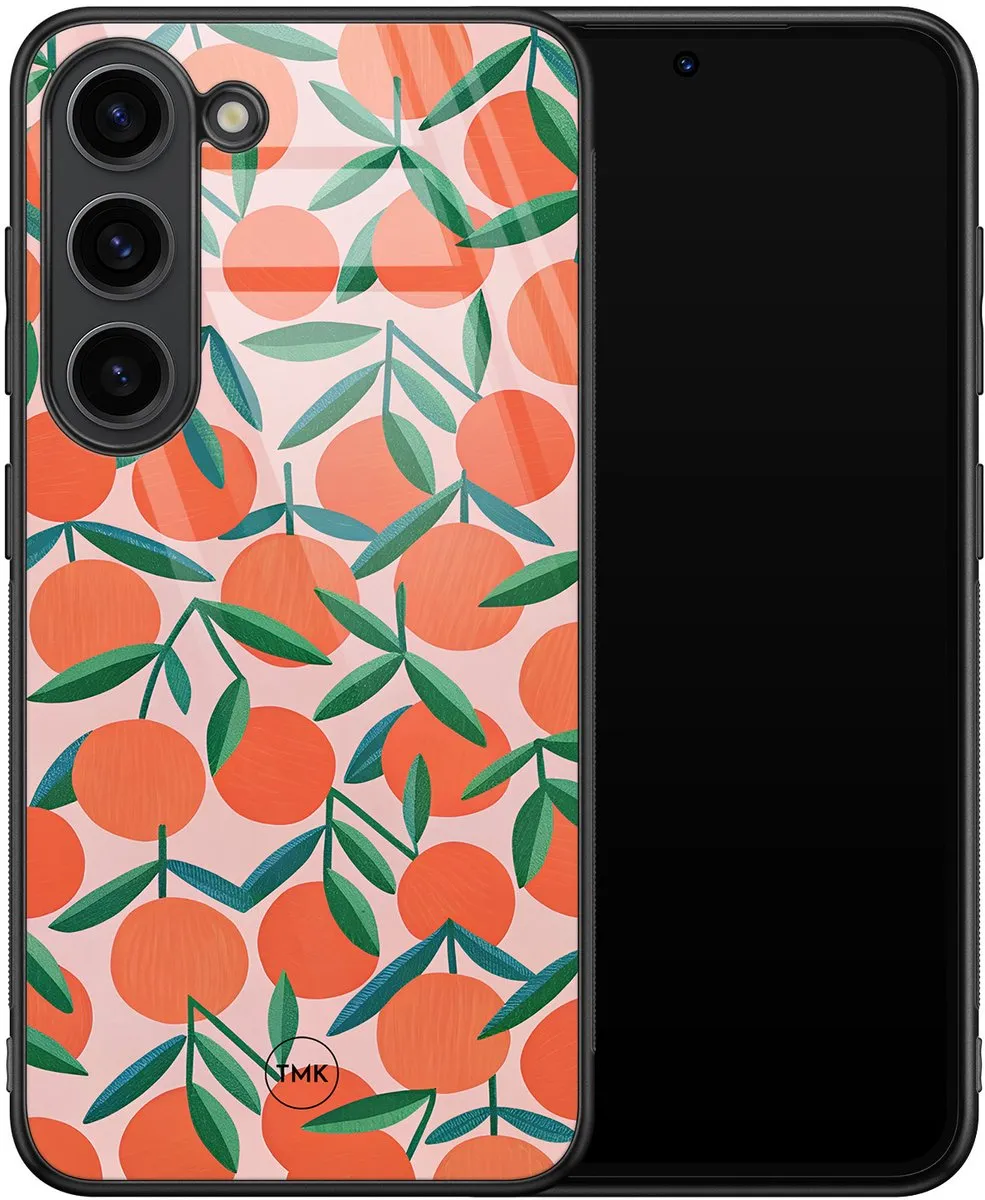 Casevibes Samsung Galaxy S23 Hoesje - Oranje - TPU Glossy