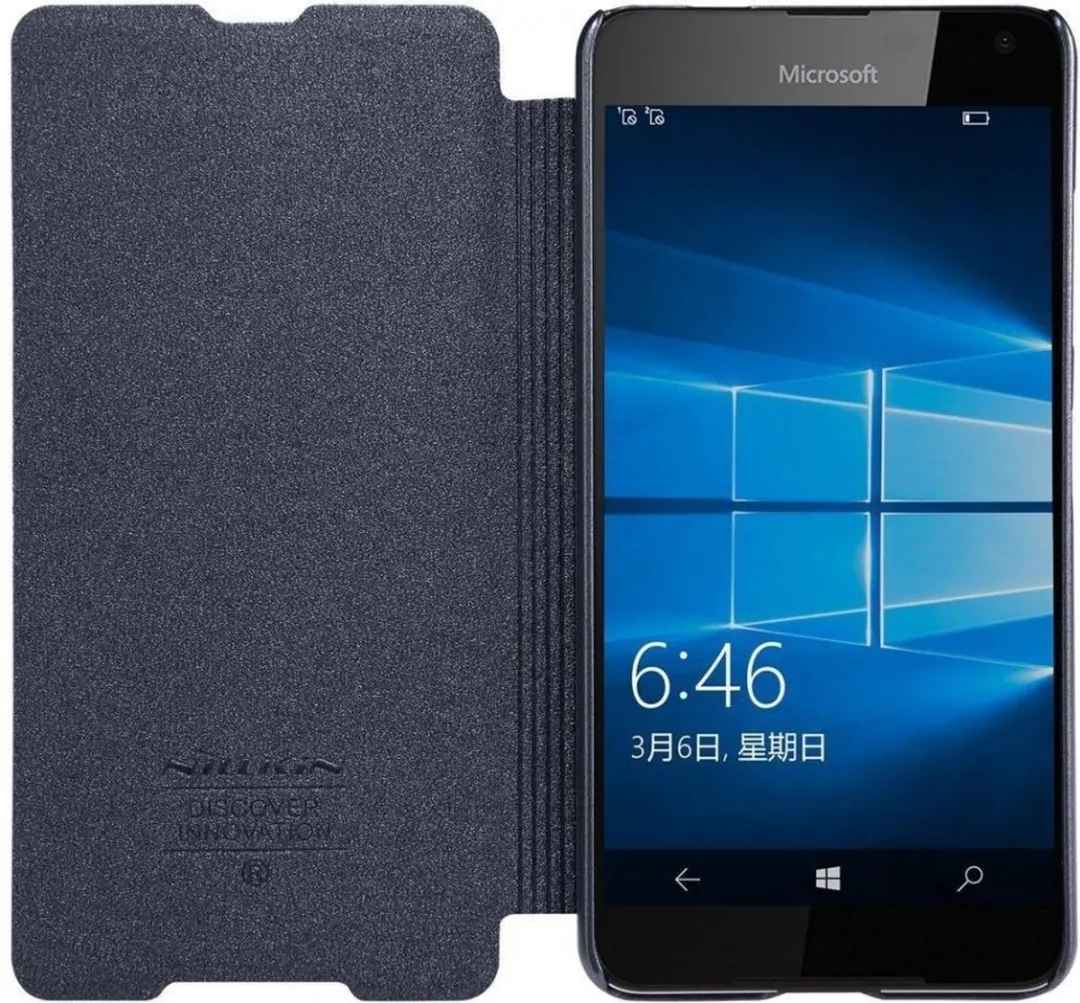 Nillkin Sparkle Series Leather Case Microsoft Lumia 650 - Zwart - afbeelding 4 van 5