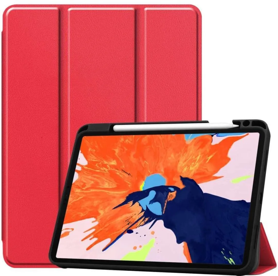 Just in Case Smart Tri-Fold Hoes iPad Pro 12.9 2020 - Rood