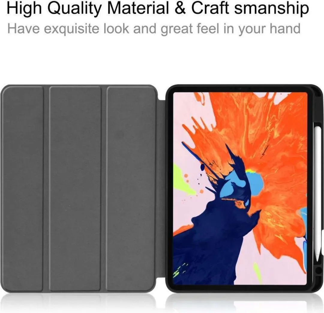 Just in Case Smart Tri-Fold Hoes iPad Pro 12.9 2020 - Rood