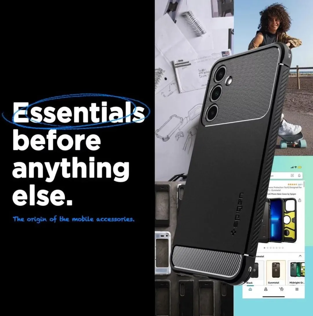 Spigen Rugged Armor Hoesje 8809971221382 - Samsung Galaxy A25 - Zwart - afbeelding 6 van 6