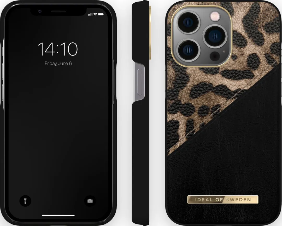 iDeal of Sweden iPhone 13 Pro Fashion Case Midnight Leopard - afbeelding 4 van 5