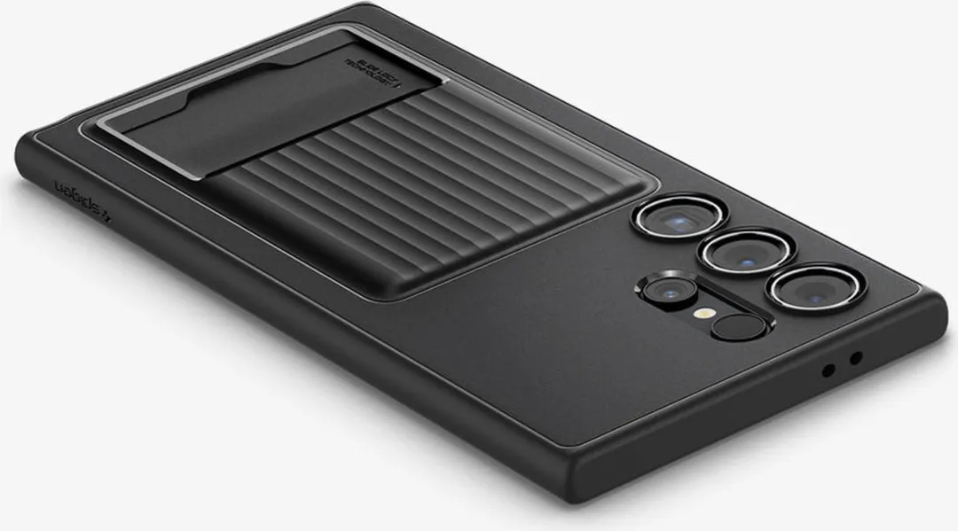Spigen Liquid Slot ACS07310 Hoesje - Samsung Galaxy S24 Ultra - Zwart