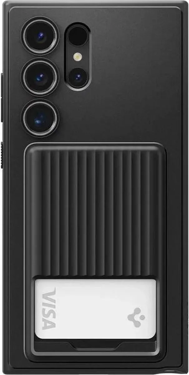Spigen Liquid Slot ACS07310 Hoesje - Samsung Galaxy S24 Ultra - Zwart - afbeelding 6 van 6
