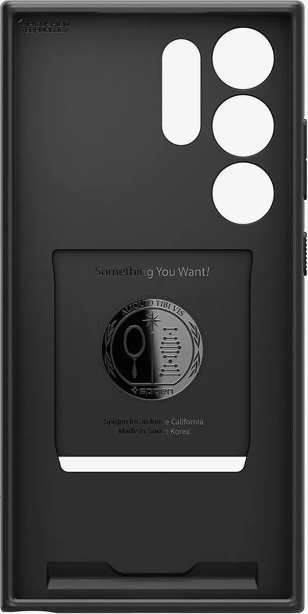Spigen Liquid Slot ACS07310 Hoesje - Samsung Galaxy S24 Ultra - Zwart