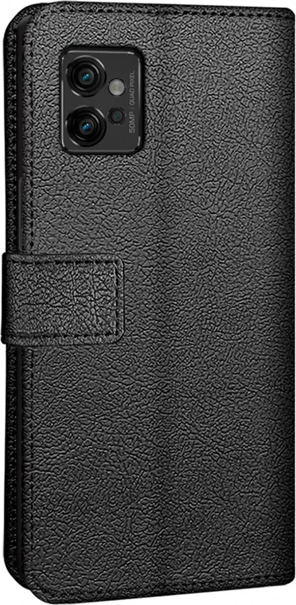 Just in Case Cazy Bookcase Classic Moto G32 Hoesje - 2 Pasjes - Zwart