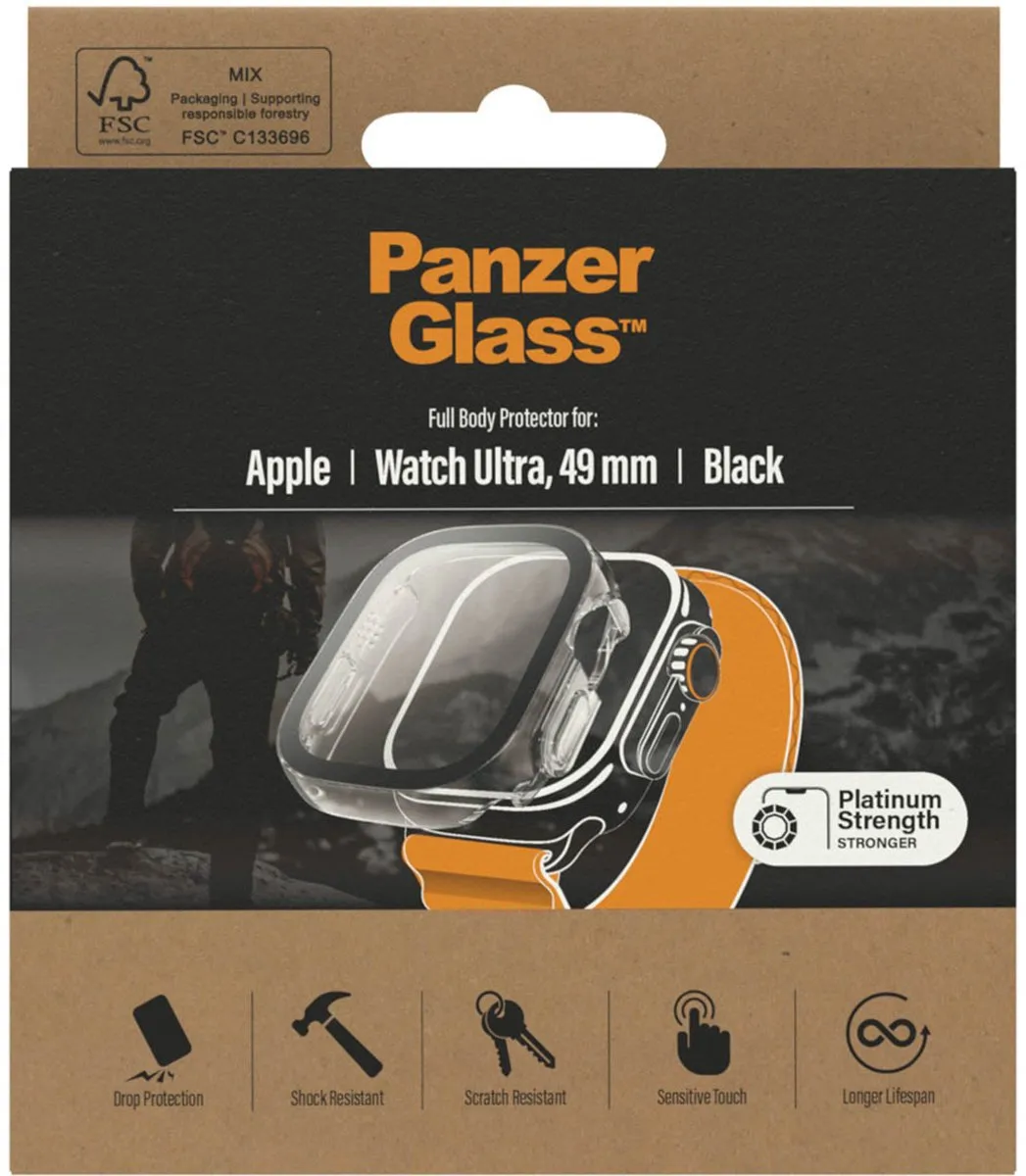 PanzerGlass Full Body Case Apple Watch Ultra 49mm - Zwart