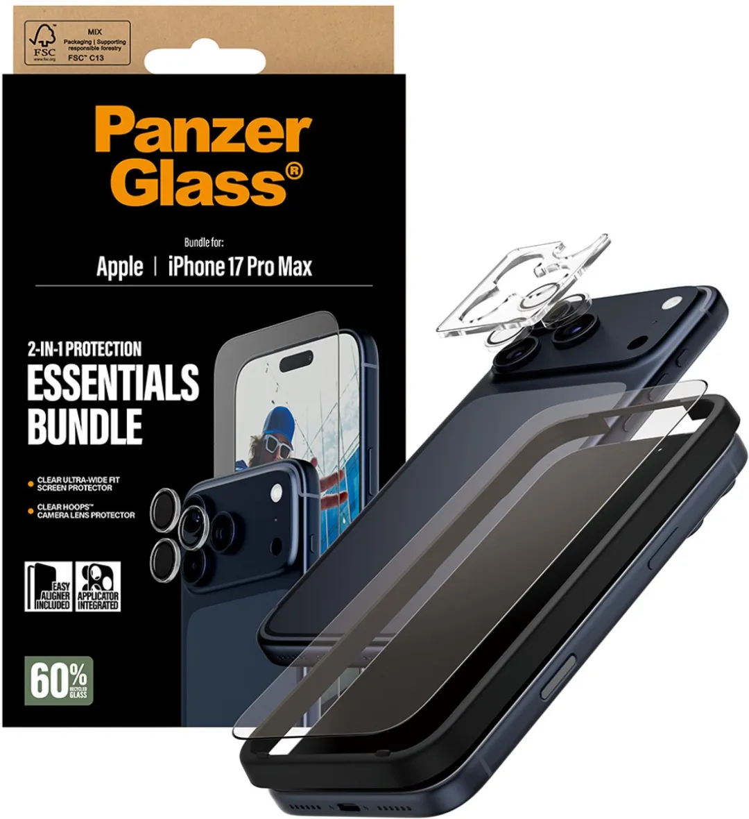 PanzerGlass iPhone 17 Pro Max 2-in-1 Bundle
