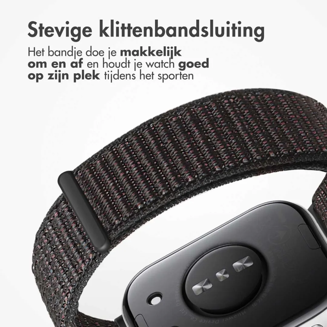 Imoshion Nylon Bandje Huawei Watch Fit 4/4 Pro - Zwart