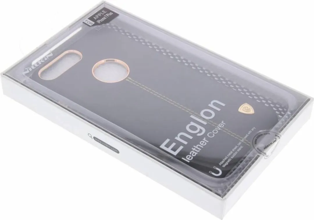 Nillkin Englon Leather Cover iPhone 7/8 Plus - Zwart - afbeelding 4 van 6