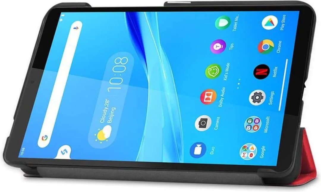 Just in Case Lenovo Tab M7 Smart Tri-Fold Case - Rood
