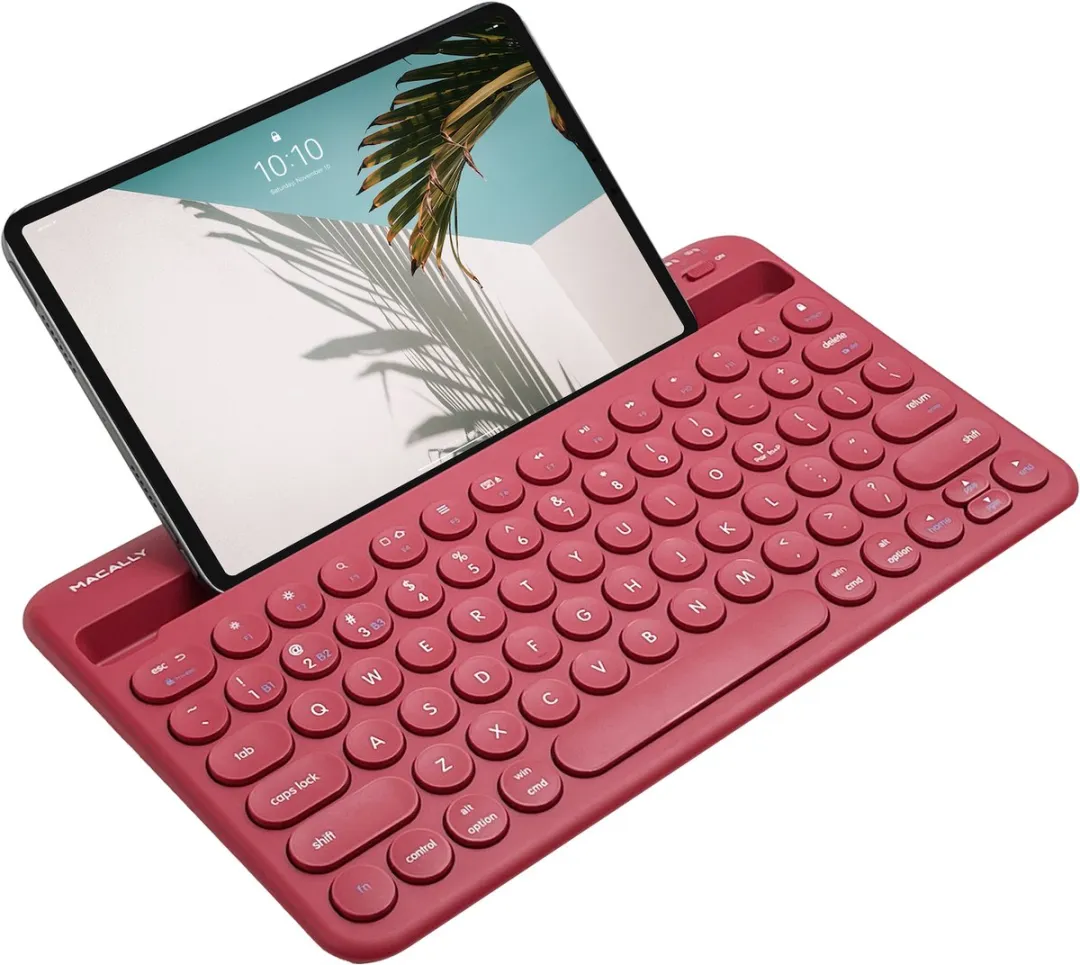 Macally BTTABKEYBATVM Draadloos Toetsenbord - Rood