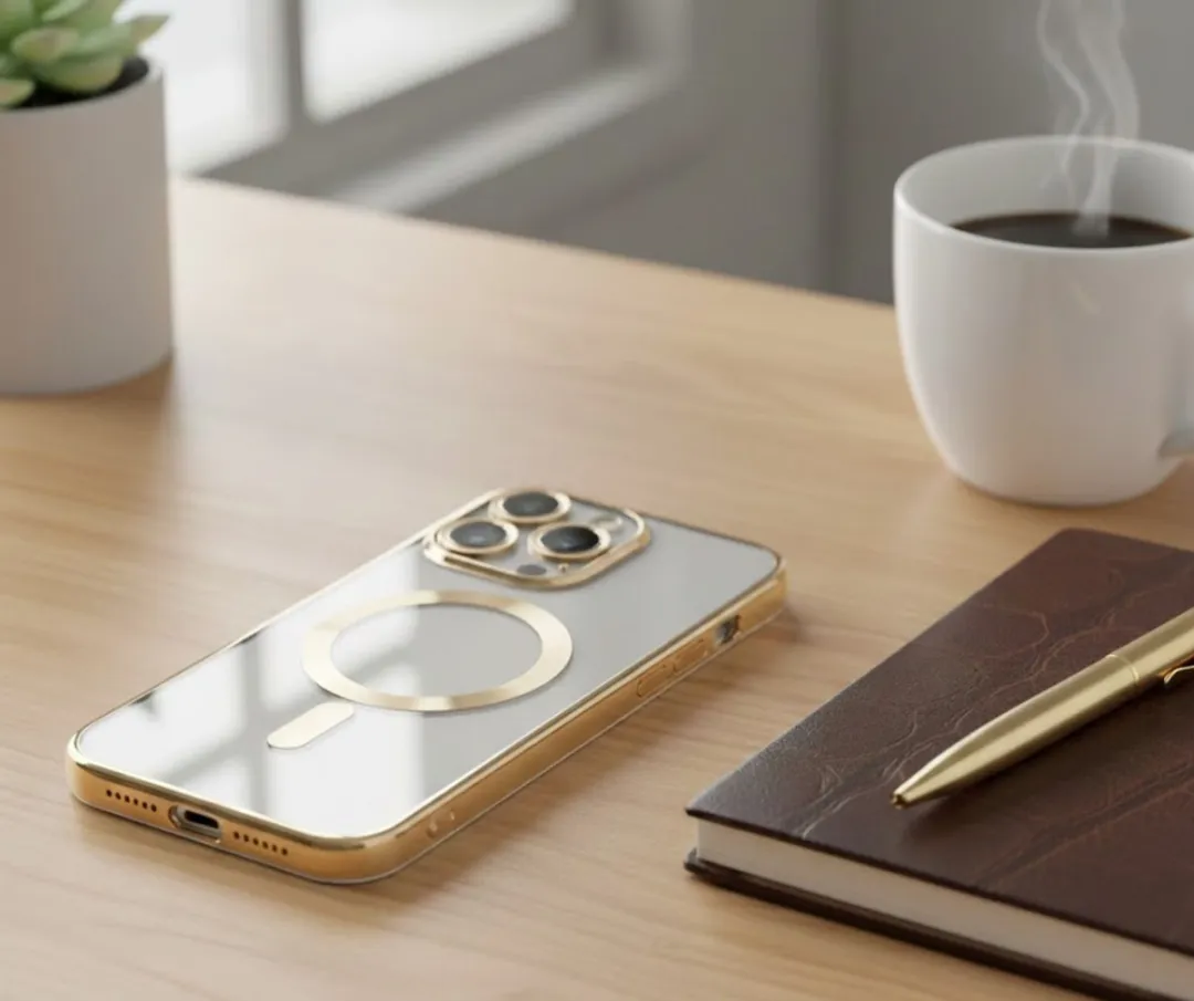 NUVEX iPhone 15 Pro MagSafe Hoesje - Goud