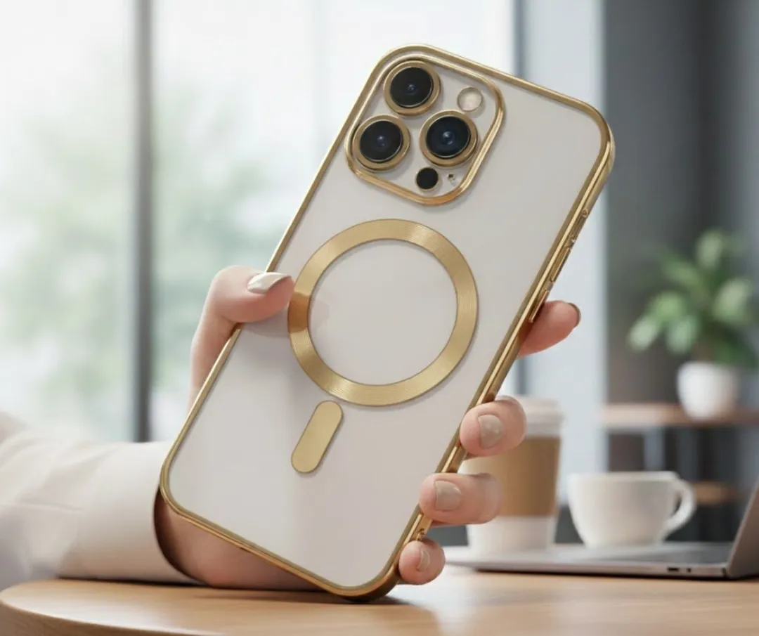 NUVEX iPhone 15 Pro MagSafe Hoesje - Goud
