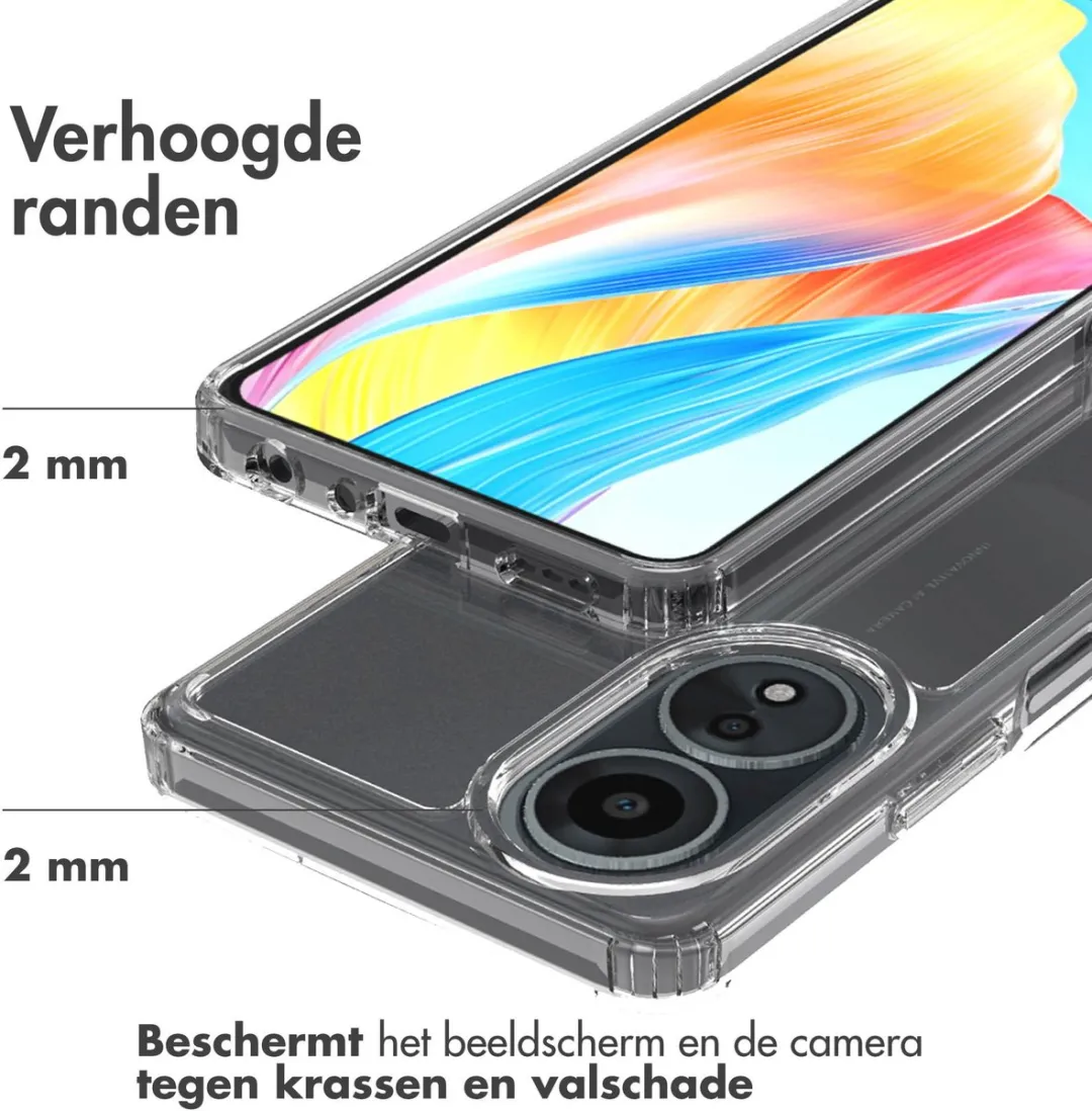 Accezz Xtreme Impact Backcover 2.0 Oppo A58 - Transparant