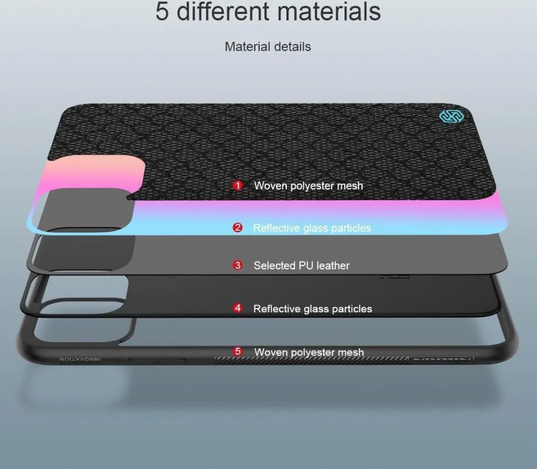 Nillkin Dazzling Hybride iPhone 11 Pro Max Hoesje - Zwart/Grijs - afbeelding 2 van 6