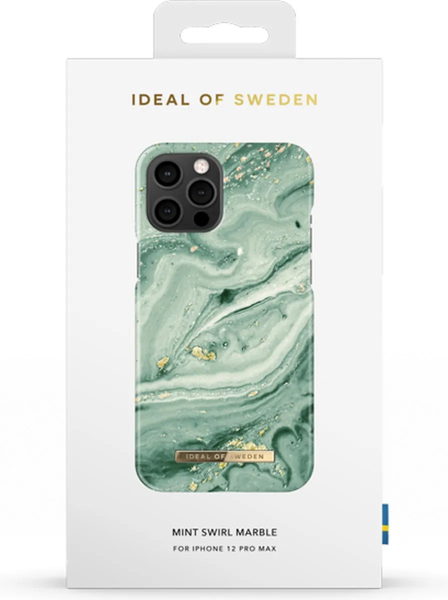 iDeal of Sweden Fashion Case iPhone 12 Pro Max IDFCSS21-I2067-258 - Mint Swirl Marble