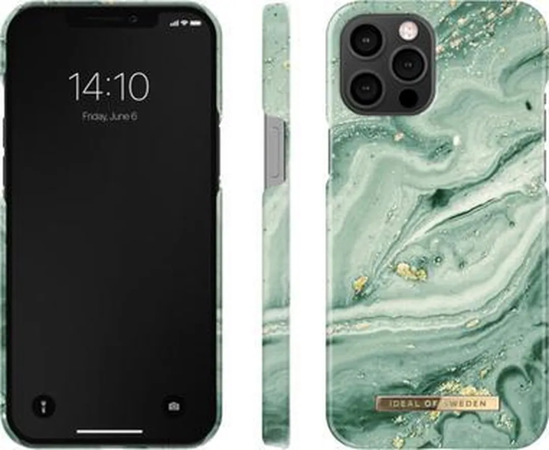 iDeal of Sweden Fashion Case iPhone 12 Pro Max IDFCSS21-I2067-258 - Mint Swirl Marble