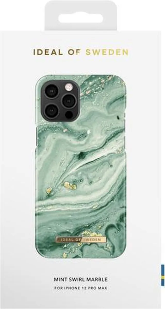 iDeal of Sweden Fashion Case iPhone 12 Pro Max IDFCSS21-I2067-258 - Mint Swirl Marble