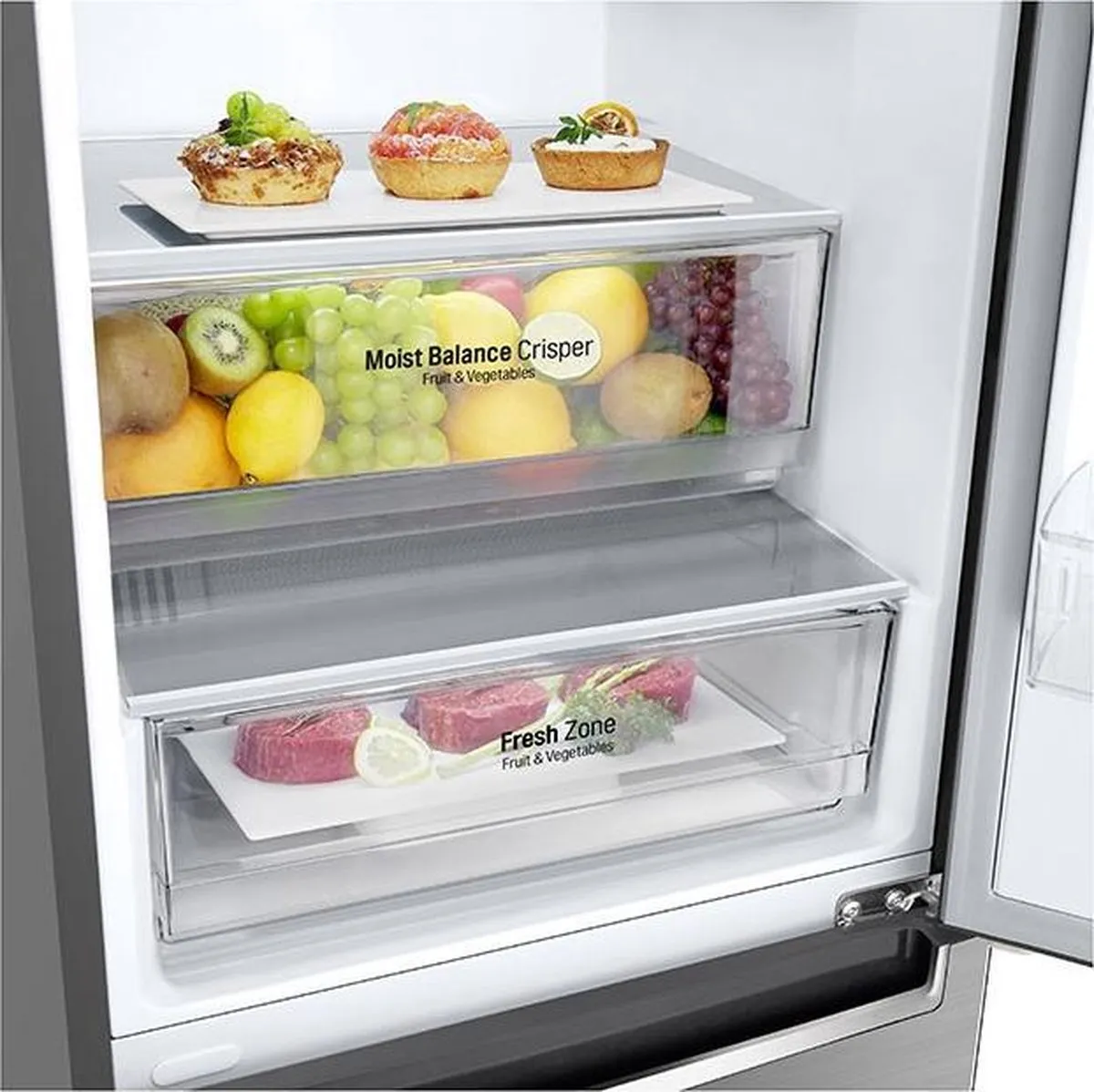 LG GBB62PZGFN Koelvriescombinatie 384L - 4 Plateaus
