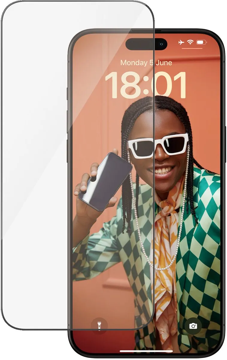 PanzerGlass PZ-2812 Screenprotector iPhone 15 Pro Max - Zwart