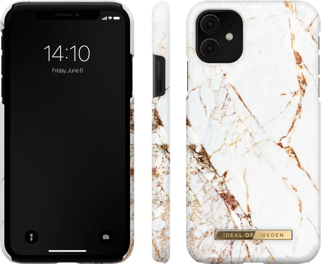 iDeal of Sweden iPhone 11 Backcover - Carrara Gold - mpn-7340168738340