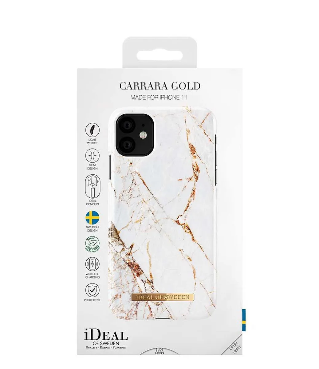 iDeal of Sweden iPhone 11 Backcover - Carrara Gold - mpn-7340168738340 - afbeelding 6 van 6