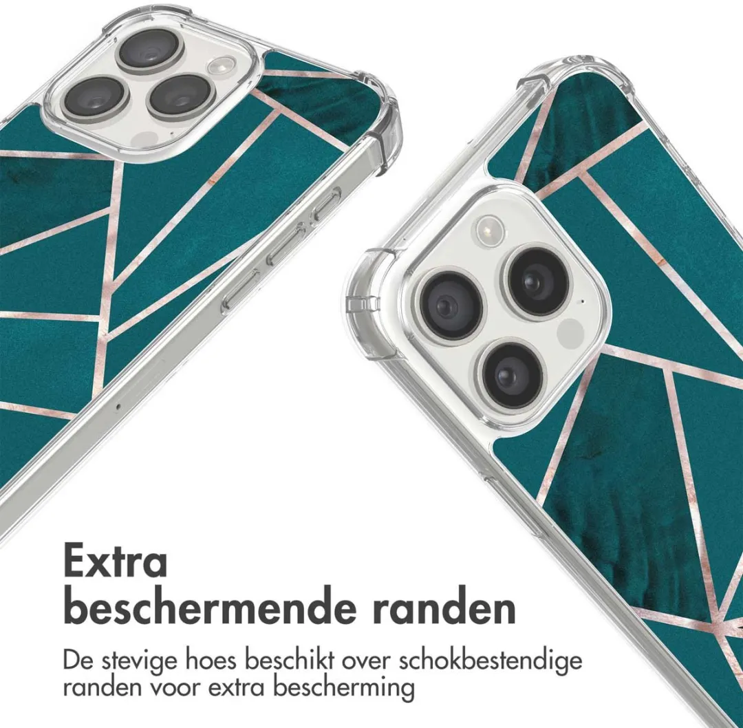 Imoshion Hoesje iPhone 15 Pro Max Petrol Green Graphic
