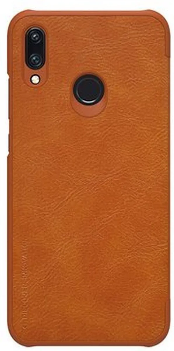 Nillkin Qin PU Leather Book Case Huawei P Smart (2019) - Bruin - afbeelding 2 van 2