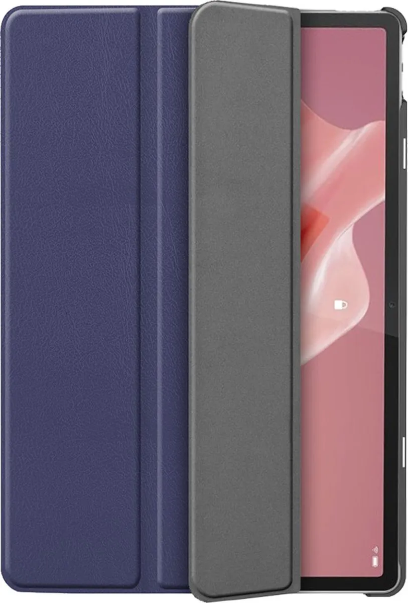Just in Case Cazy TriFold Bookcase Hoes Lenovo Tab P12 - Blauw