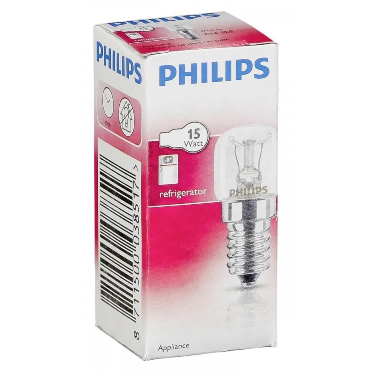 Philips Koelkastlamp E14 15W 2700K - Warm Wit