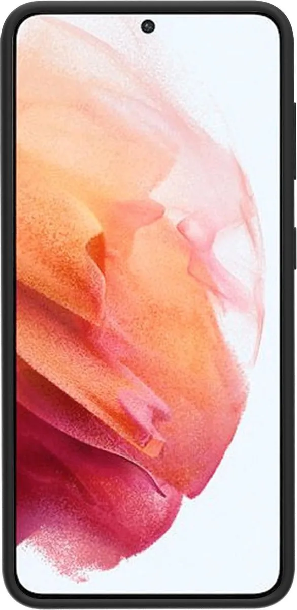 Azuri Samsung Galaxy S21 Siliconen Hoesje - Zwart