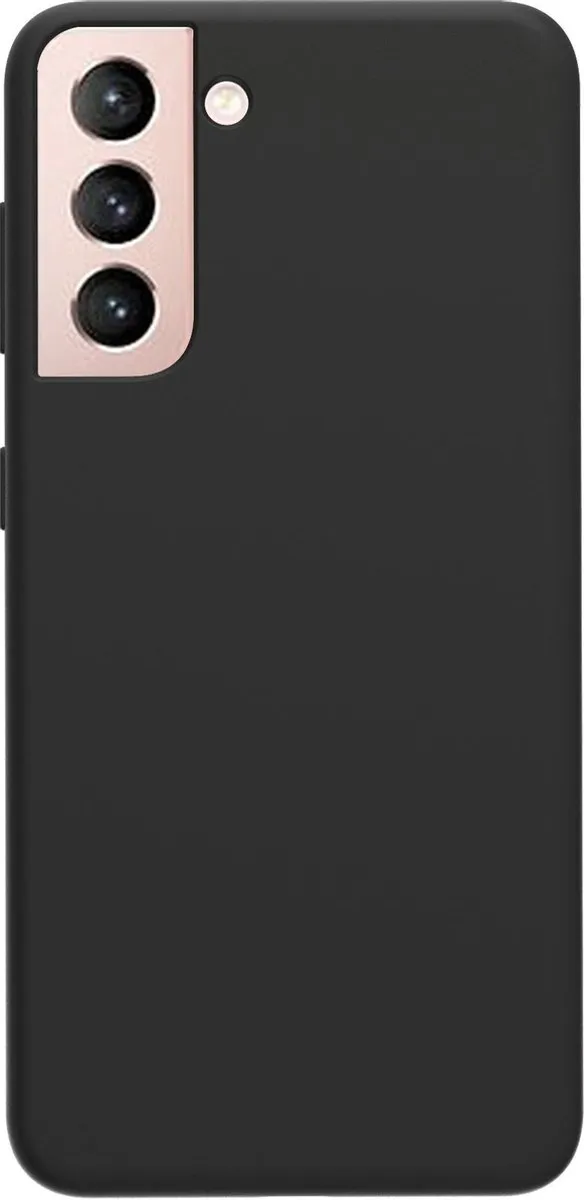 Azuri Samsung Galaxy S21 Siliconen Hoesje - Zwart