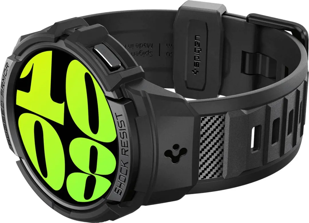 Spigen Rugged Armor Pro - Samsung Galaxy Watch6 44mm - Zwart