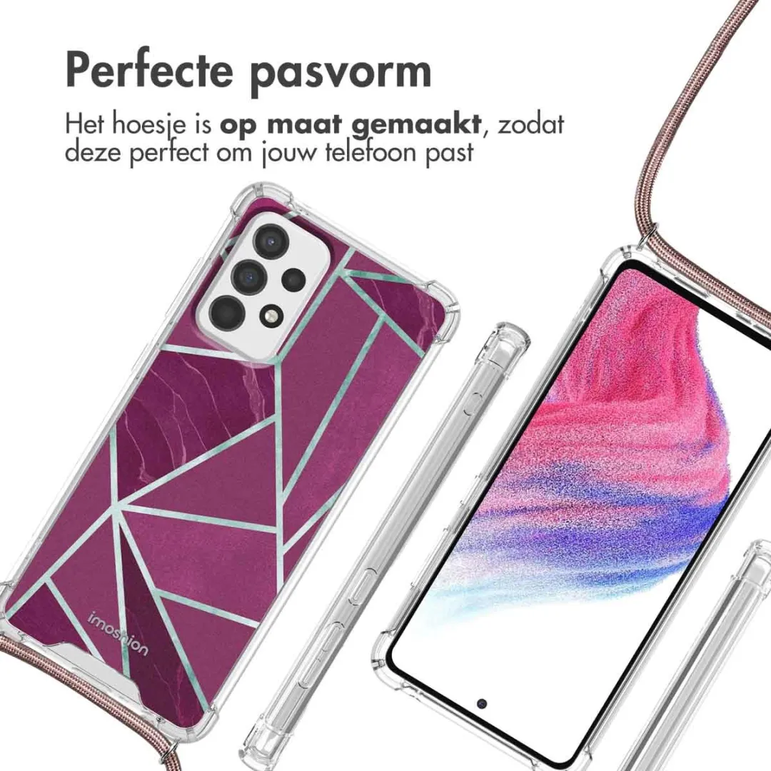 Imoshion Hoesje Samsung Galaxy A53 Bordeaux Graphic