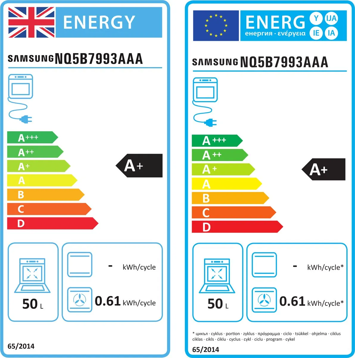 Samsung NQ5B7993AAA Magnetron 50L - 2850W - Beige