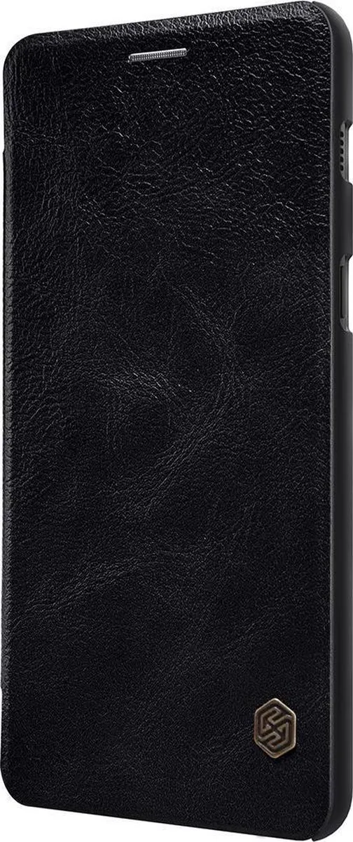 Nillkin Qin Series PU Hoes Samsung Galaxy A8+ 2018 - Zwart - afbeelding 5 van 6