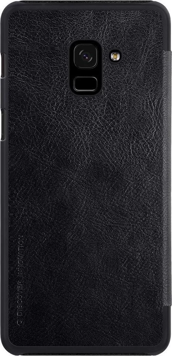 Nillkin Qin Series PU Hoes Samsung Galaxy A8+ 2018 - Zwart - afbeelding 4 van 6