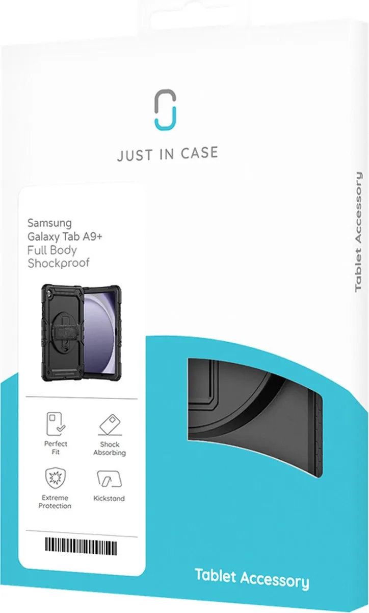 Just in Case Cazy Tablethoes Samsung Galaxy Tab A9 Plus 10.5" - Zwart