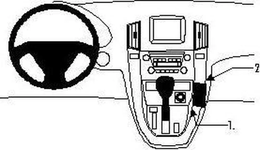 Brodit ProClip Angled Mount Lexus RX 1999-2003 - 852614 - afbeelding 2 van 2