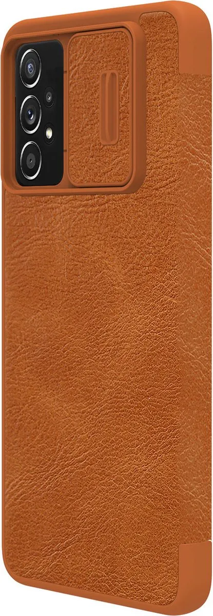 Nillkin Qin Leren Holsterhoes - Samsung Galaxy A73 - Bruin - afbeelding 3 van 6