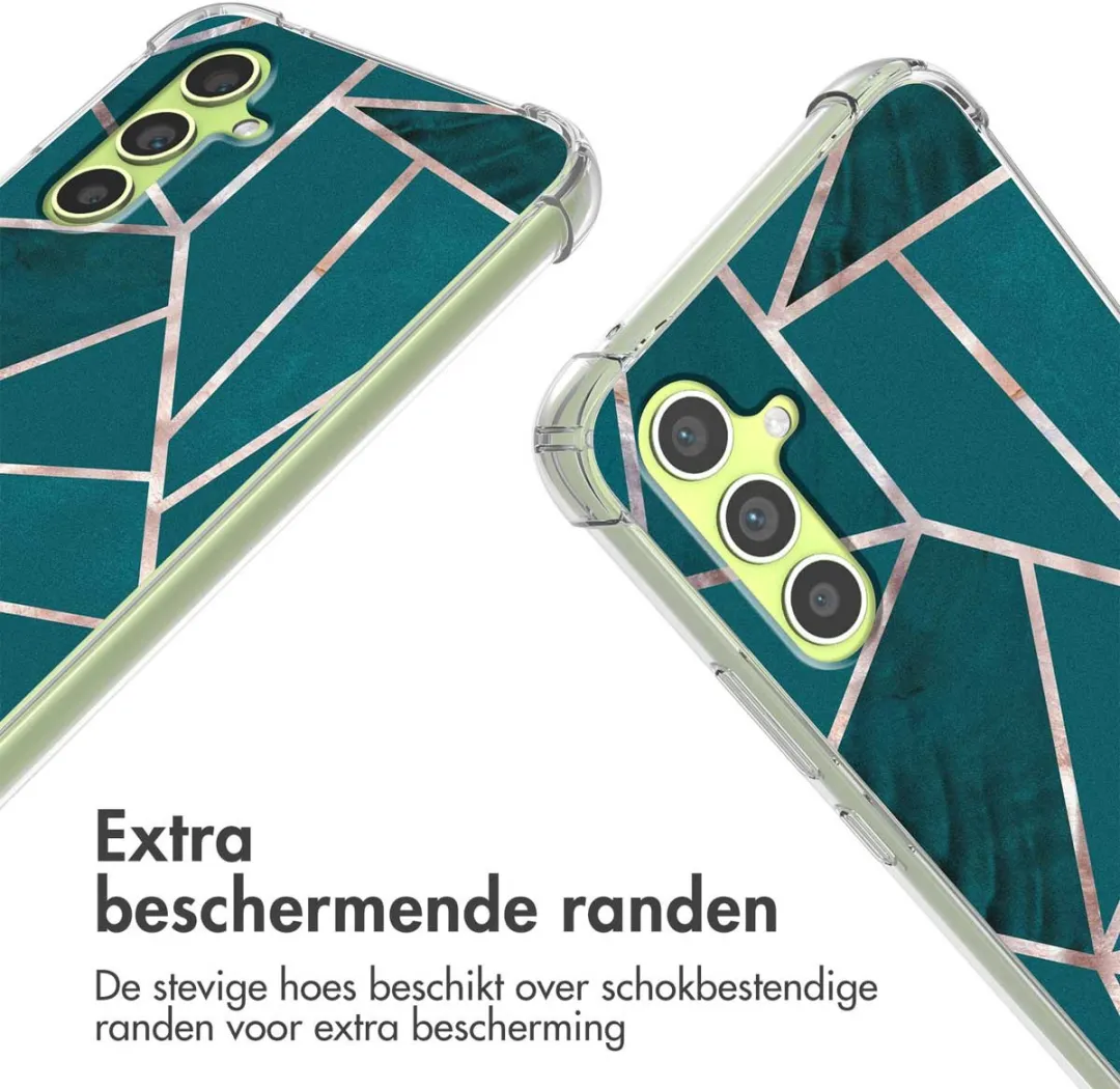 Imoshion Hoesje Samsung Galaxy A34 - Petrol Green Graphic