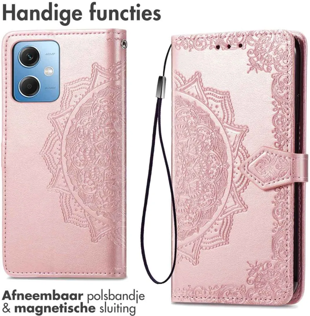 Imoshion Hoesje Xiaomi Redmi Note 12 - Roségoud - 3 Pasjes
