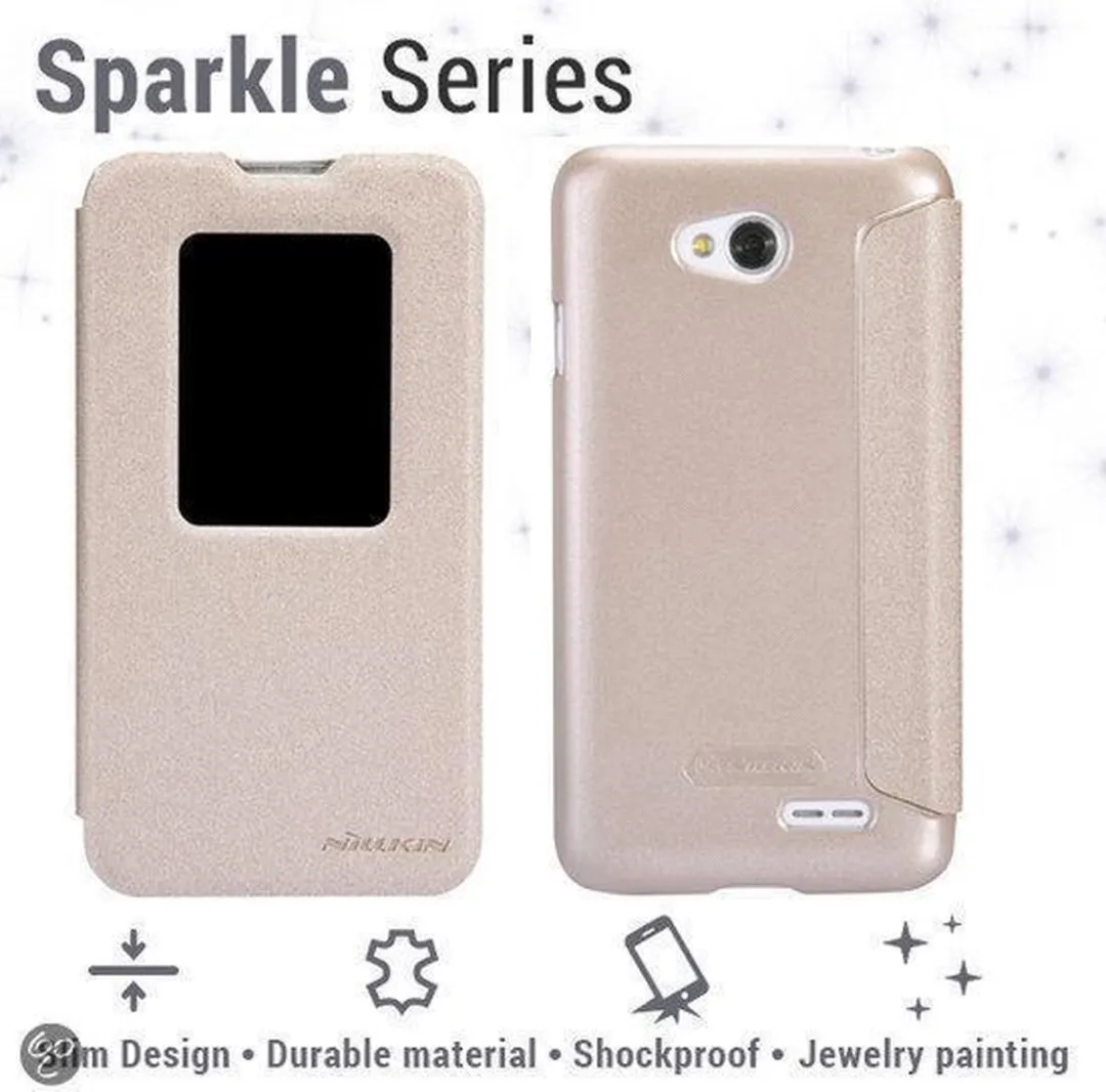 Nillkin Leather Case LG L70 Sparkle Series Goud