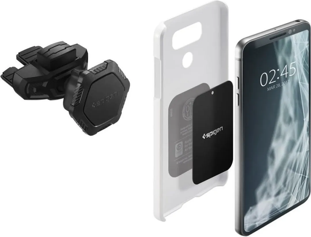 Spigen Kuel QS24 Universele Telefoonhouder Auto - Zwart