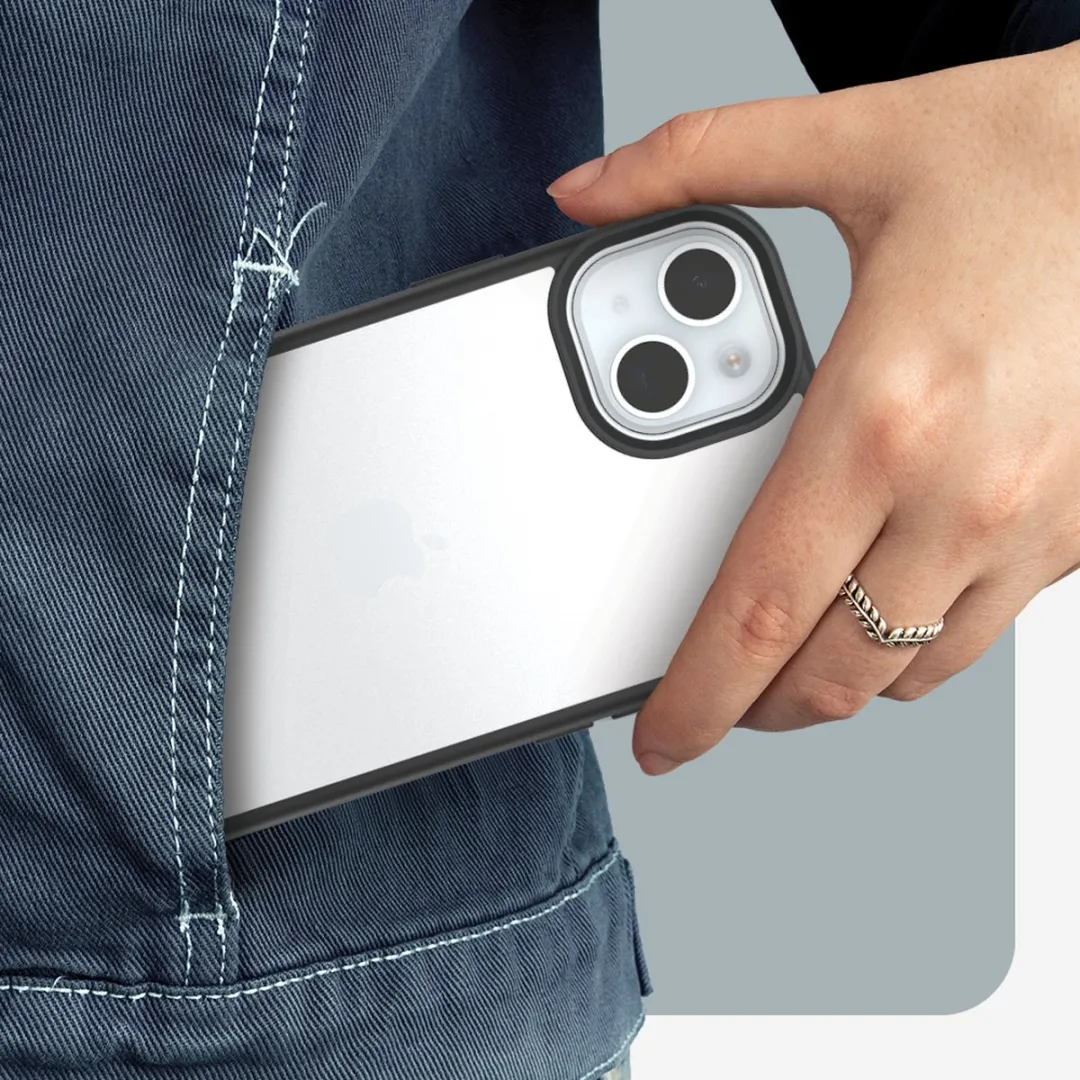 OtterBox React 77-92768 Hoesje - iPhone 15 Plus - Transparant Zwart