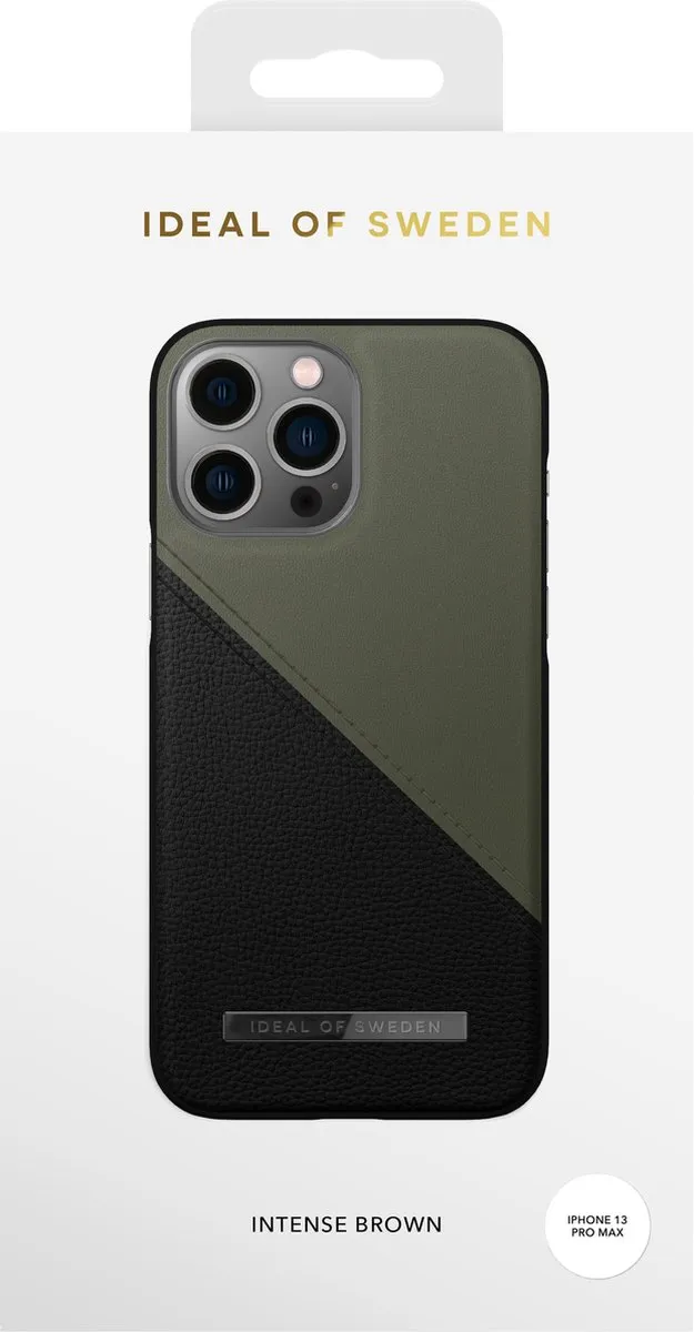iDeal of Sweden Atelier Case Unity iPhone 13 Pro Max - Onyx Black Khaki - afbeelding 3 van 3