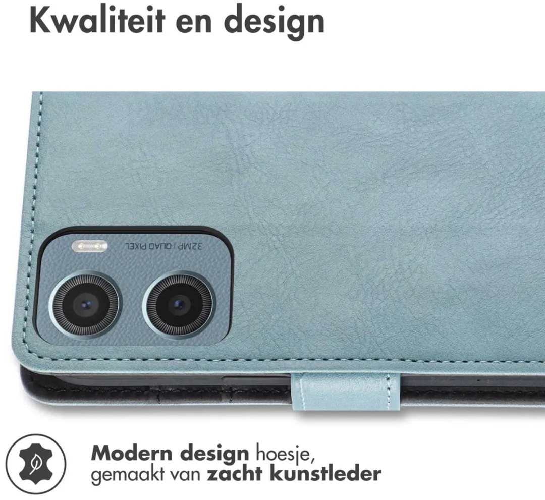 Imoshion Hoesje Moto G05/E15 - 3 Pasjes - Lichtblauw