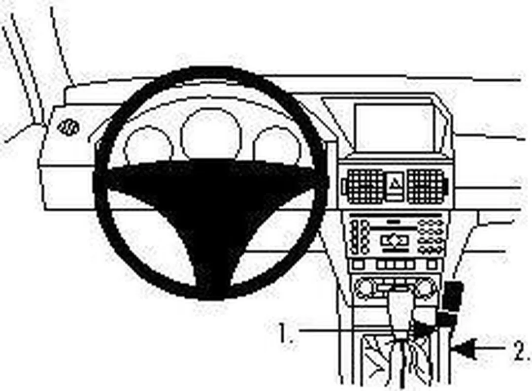 Brodit ProClip 854269 Mercedes GLK-Klasse 2008-2012 Houder - Zwart