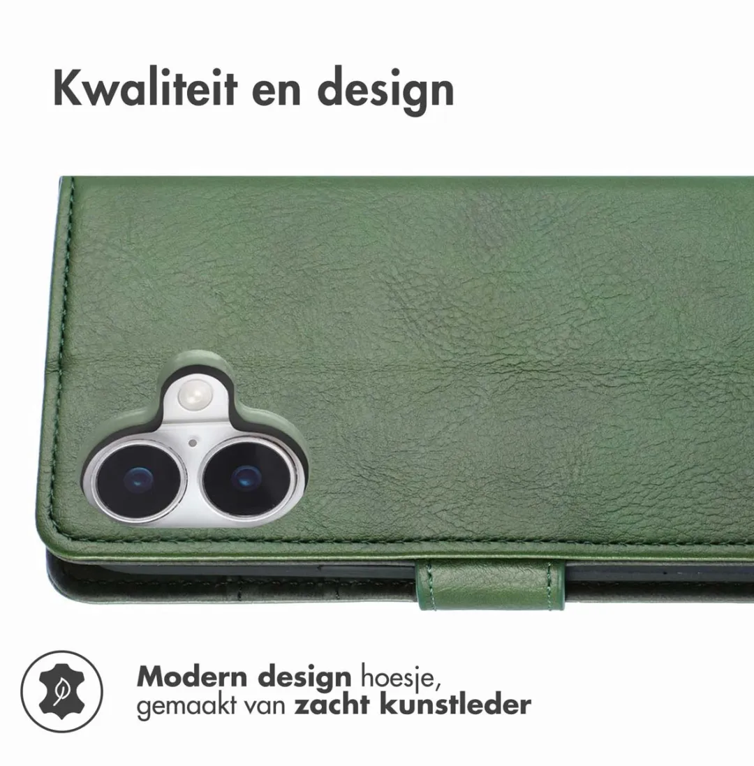 Imoshion Hoesje iPhone 16 Groen - 3 Pasjes
